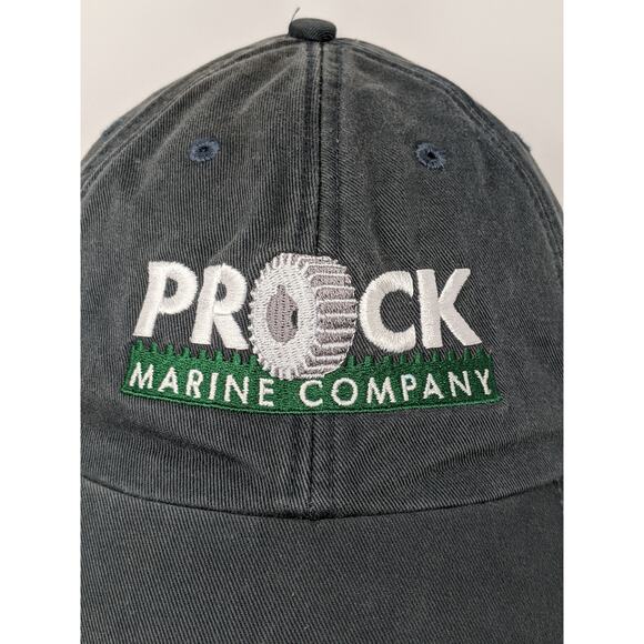 Prock Marine Company Hat Adams Brand Slideback Adjustable Black Embroidered - Picture 3 of 11